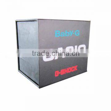 2015 Wholesale Factory Price Brand Name Matt Black Paper Watch Box