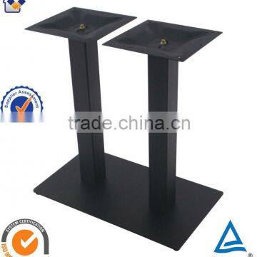 Texture Black Powder Steel Square Metal Table Legs photo-2