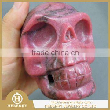 Natural and good quality gem stone carving skull, colorful skull heads,rock crystal skull carving