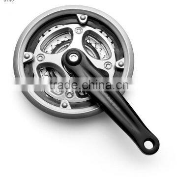 IISS307P+ steel bicycle crank & chainwheel steel 170mm and steel 24T/34T/42T with plastic chainguard