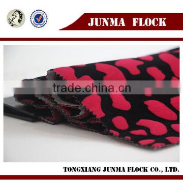 Fashion design spot China Textile Upholstery Good Hand Feel/Embossed Shiny Velvet Sofa Flocked Fabric