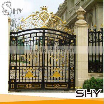 Metal wrought iron beautiful decoration door