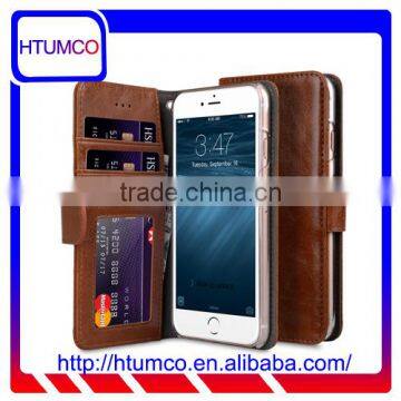 Brown Wallet MOBILE PHONE COVER PU Leather Case for Apple IPhone 7 Plus(5.5")