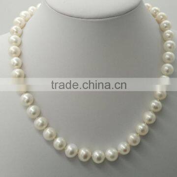 Factory wholesale women fashion silver pearl necklace price