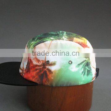 Hot Selling Flat Brim 5-panel Camper Cap of Beach Style photo-3
