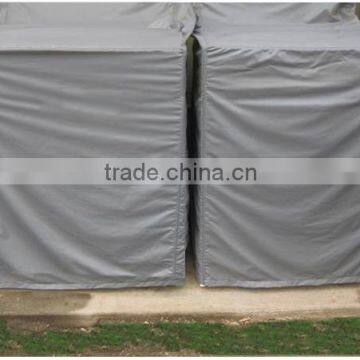 Silver / Black Poly - Finished Size Machine Cover Tarpaulin