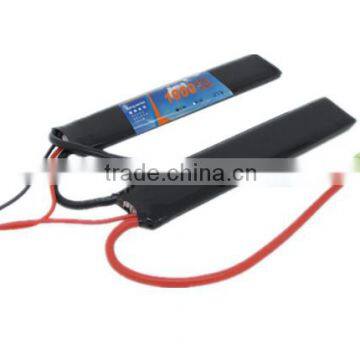 CNDHD 7.4V 20C 1000MAH 2in1 outdoor model lipo battery twin lithium battery