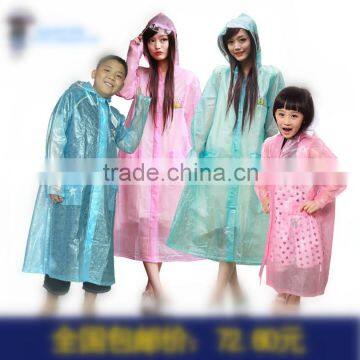 hot sale promotional disposable PE emergency rain coat