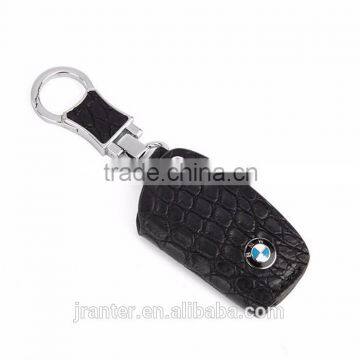 OEM Hot sales crocodile leather car key pouch, BMW kia remote car key case