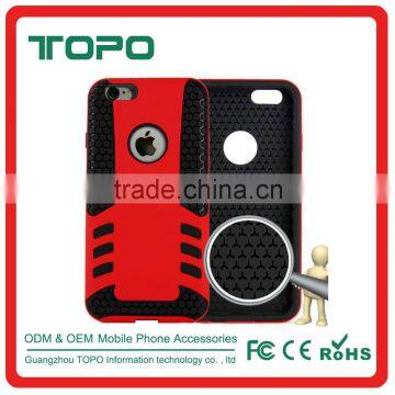 wholesale hot selling China Supply Rocket launcher combo Ultra-thin TPU+PC 2in1 armor cell phone case for iphone 6 6s plus