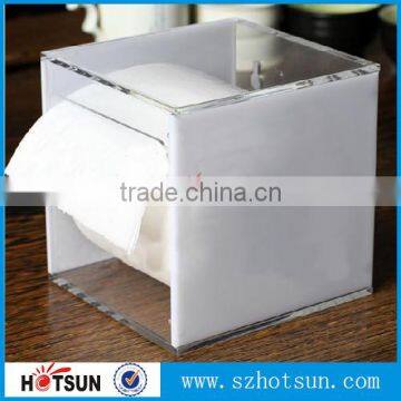 Customized plastic hanging tissue box acrylic tissue box