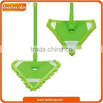 New Triangle Design Reusable Household Economic Microfiber Refill Cleaning Flat Mop photo-1