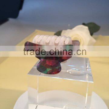 4 Teeth Handmade Artificial Hair Claw Jewellery 2015 New Design Flower Print Magic Clamps Chinese Suppliers for Fashion Claws