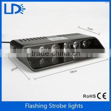 Windshield 6Leds Strobe Light Red Blue Amber S9 Viper Car Flash Signal Emergency Fireman Police Beacon Warning Light