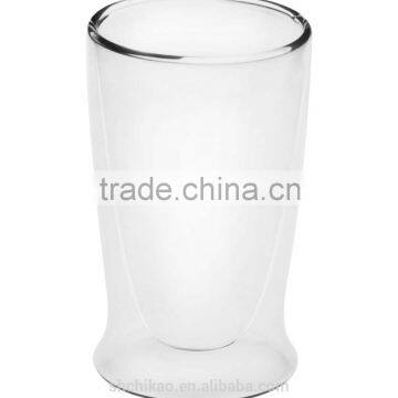 Clear Borosilicate Glass Double Glass Cup for Factory