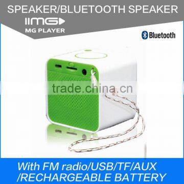 M-0322 3W Mini Bluetooth Speaker Small Square Wireless Speaker with TF/SD Card Audio Line Square Portable Bluetooth Speaker