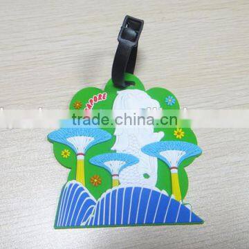 2015 promotion 3D custom logo soft pvc airplane luggage tags