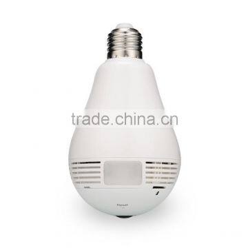 960P HD 360 degree fisheye Wireless IP lamp Panoramic CCTV Camera
