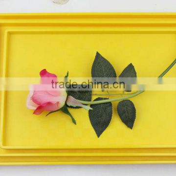 hot sales1494 1495 1496 sweet colorful melamine tray in yellow