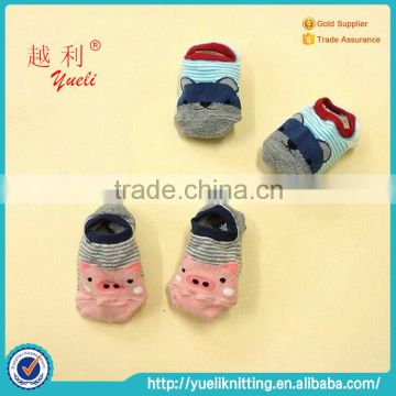 Baby ankle anti-slip custom zipper compression cotton socks