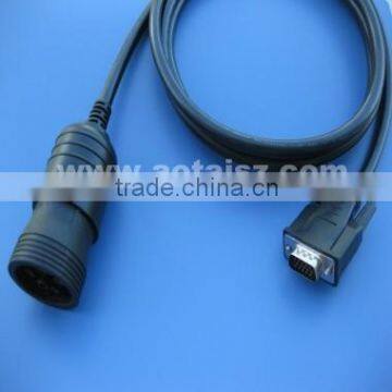 J1939 OBD cable 6P heavy truck to DB15 OBD test cable