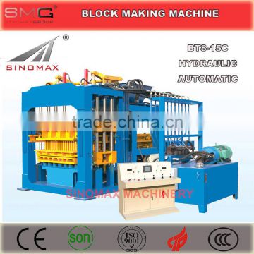 BT8-15C Fully Automatic Hydraulic Concrete Block Production Line, Concrete Block Making Machine for sale