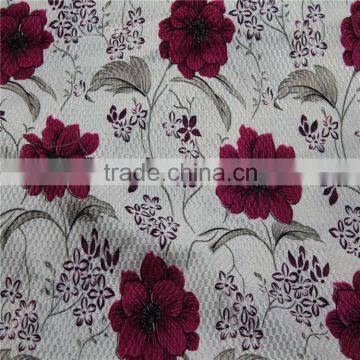 Merbau pattern printed fabric with 100% polyester,sofa fabric,upholstery fabric,velour,pineapple grid design