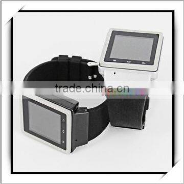 1.54" S6 Android4.0.4 MTK6577 Dual Core 1.0GHz 512MB and 4GB Bluetooth Smart Watch Phone White photo-5