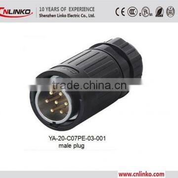 China Waterproof Electrical Male Plug Connector Industrial Female Socket and Plug Plastic Connector With Metal Automatic Cover photo-3