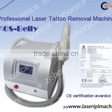 K6S melanocytic lesions treatment laser 1064nm & 532nm tattoo removal nd yag laser