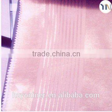 Sample free shining strip blackout fabric for window curtain for interior decoration China fabric wholesale flame retardant