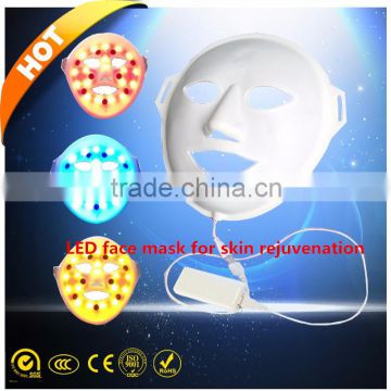 led skin rejuvenation machine /led mask 3 colors /Chinese facial mask /korean facial mask led facial mask