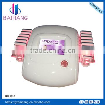 2016 High quality 650nm Non- Invasive Lipo Laser Fat Removal Machine