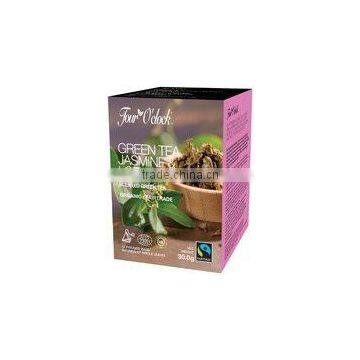 Green Tea Jasmine & Lotus Flower Tea in pyramidal teabags