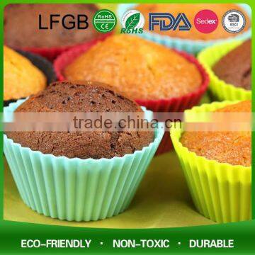 Colorful Heart Shaped Silicone Bakeware Cake Moulds Set for Wedding