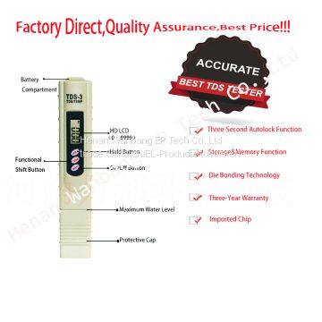 TDS Pen Portable detection Pen for Testing Water Quality Purity Tester TDS Meter Digital Water