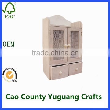 mini wooden wardrobe cabinet gift boxes with door