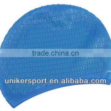 2017 silicone swim cap, PU cover swim cap,waterproof swim cap for kids