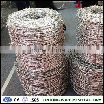 cock ring barb wire electro barbed iron wire hot galvanized barbed wire