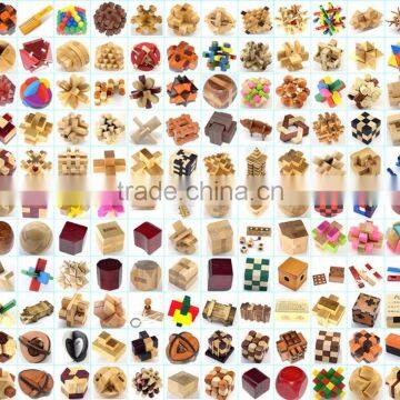 Factory Customize Wooden Luban IQ Test 3D Puzzle With Football Shape photo-6