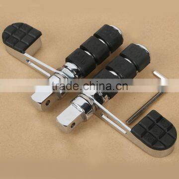 Chrome Skull Foot Peg Footrest Heel Stirrup Rest For Honda VTX1800 VTX1300 2002-2011 10 photo-4