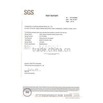 SGS test for Vitian Calcium Sulphate Raised Access