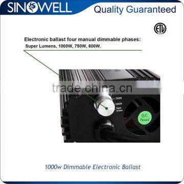 China Honest Manufacturer SINOWELL Hydroponics 600w 750w 1000w HPS Electronic Ballast photo-5