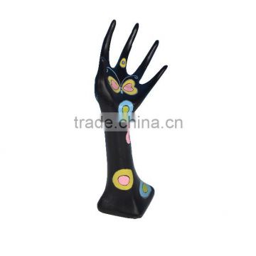 Fashion colorful modeling fiberglass hand mannequin for jewelry display