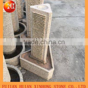 European Granite Water Fountain With Trilateral photo-2