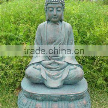 Resin made stiing buddha statue for garden decorative