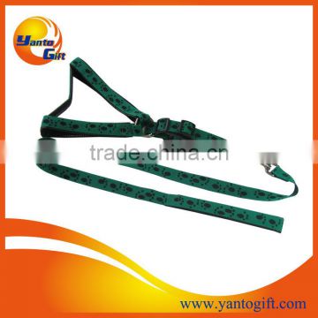 Dog leash with collar