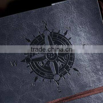Classic Vintage 80 Page Kraft Paper Blank Spiral Loose Leaf Notebook PU Cover photo-3