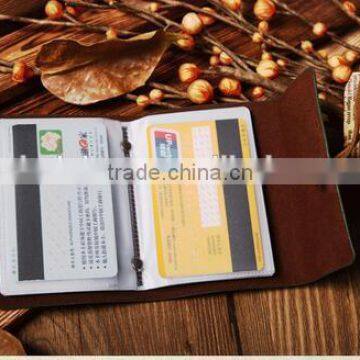 cy280 Customized Credit Card Holder/Case card holder wallet Business Card Package PU Leather Bag bank card