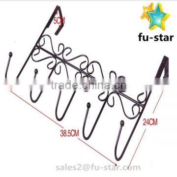 PN Decorative Over the Door 5 Hook Rack Organizer / Hanger Clothes at Office/Home Door Hanger photo-6